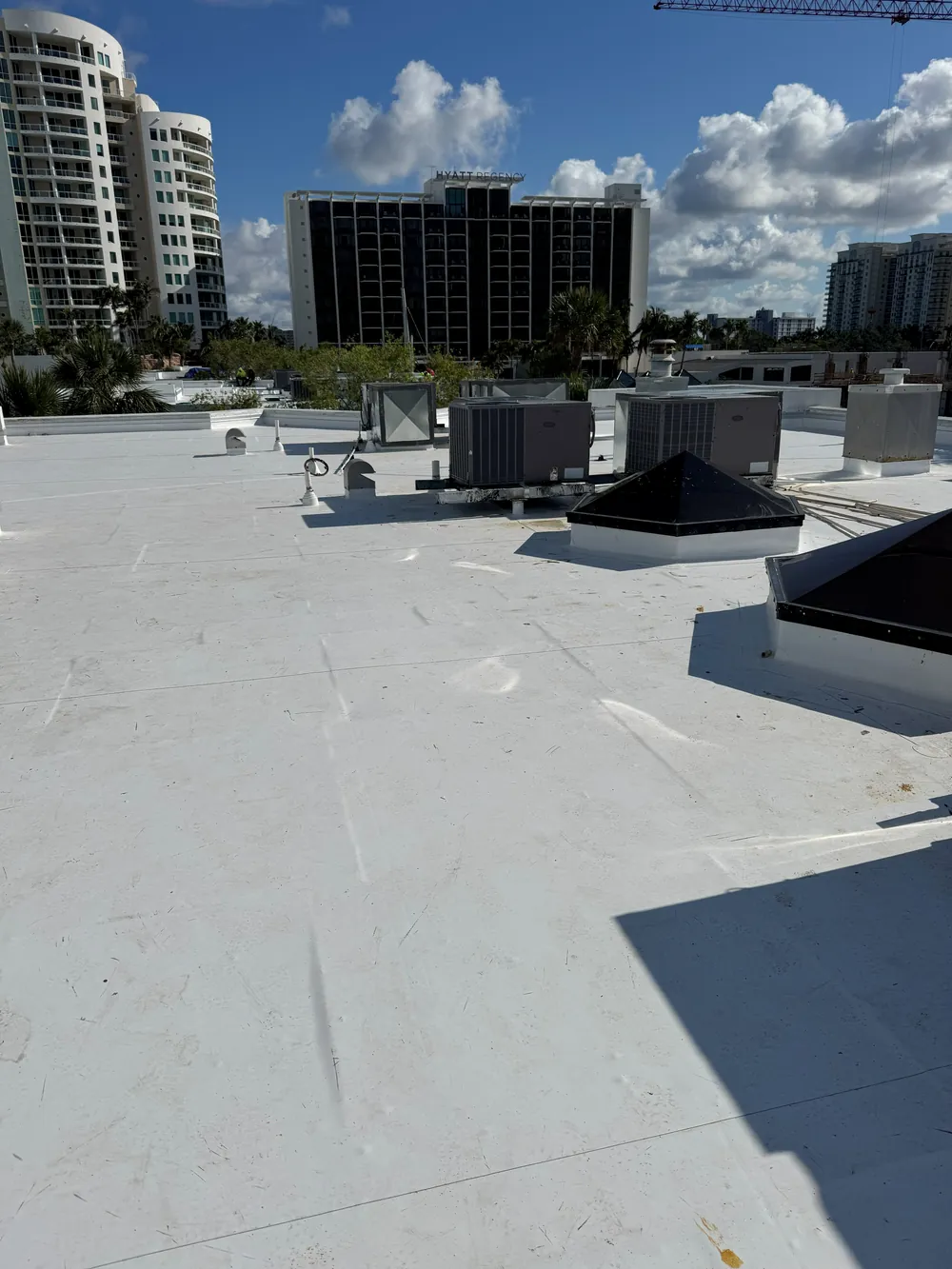 SRQ Building Services commercial roof project in Sarasota, FL