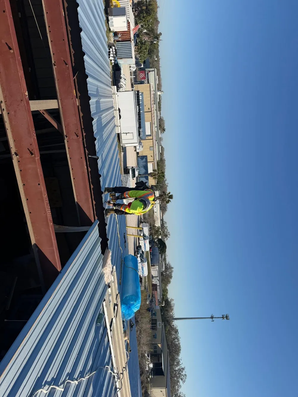 Industrial flat roof project completed by SRQ Building Services in Sarasota, FL