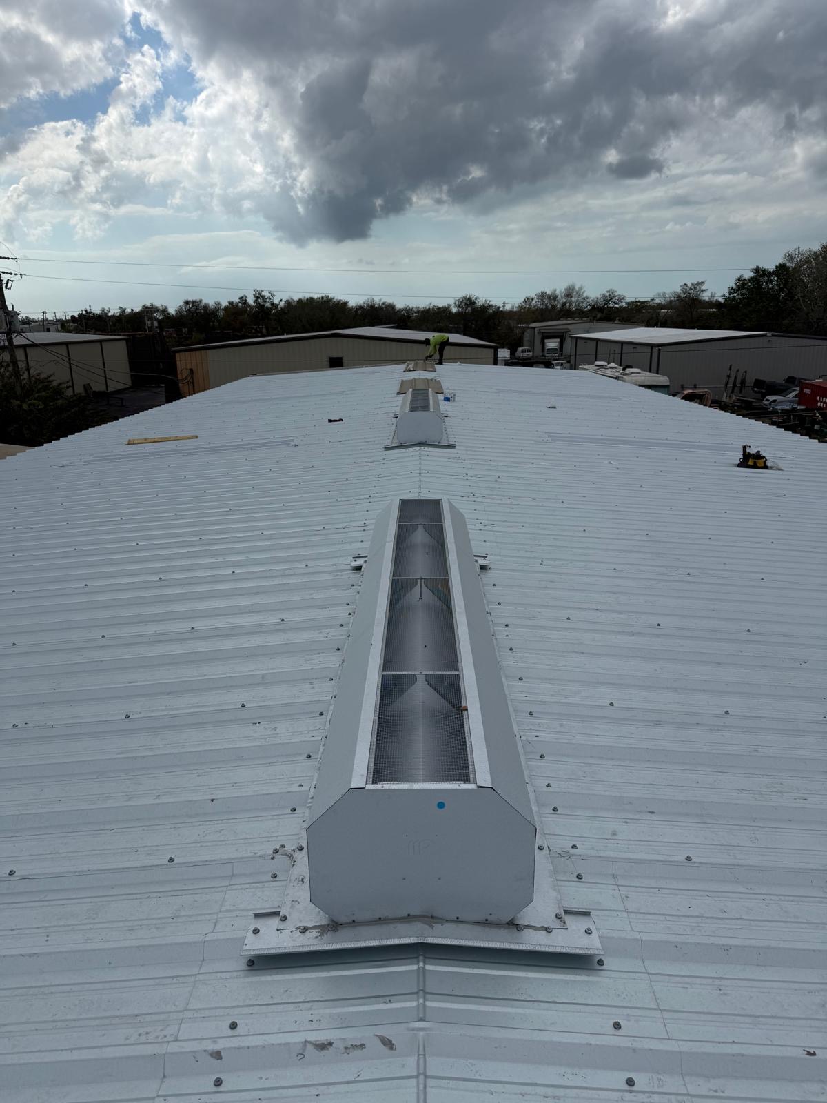 Metal roof installation in progress in Sarasota, FL