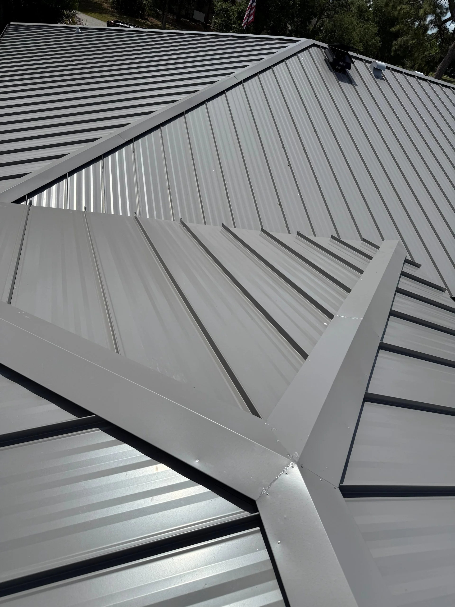 Standing seam metal roof installation in Sarasota, FL