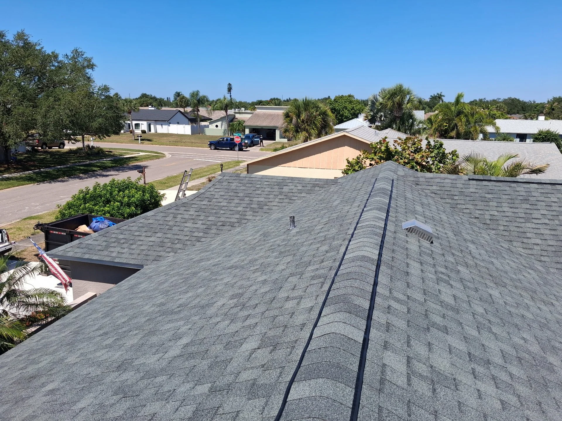 Architectural shingle roof on a home in Sarasota, FL